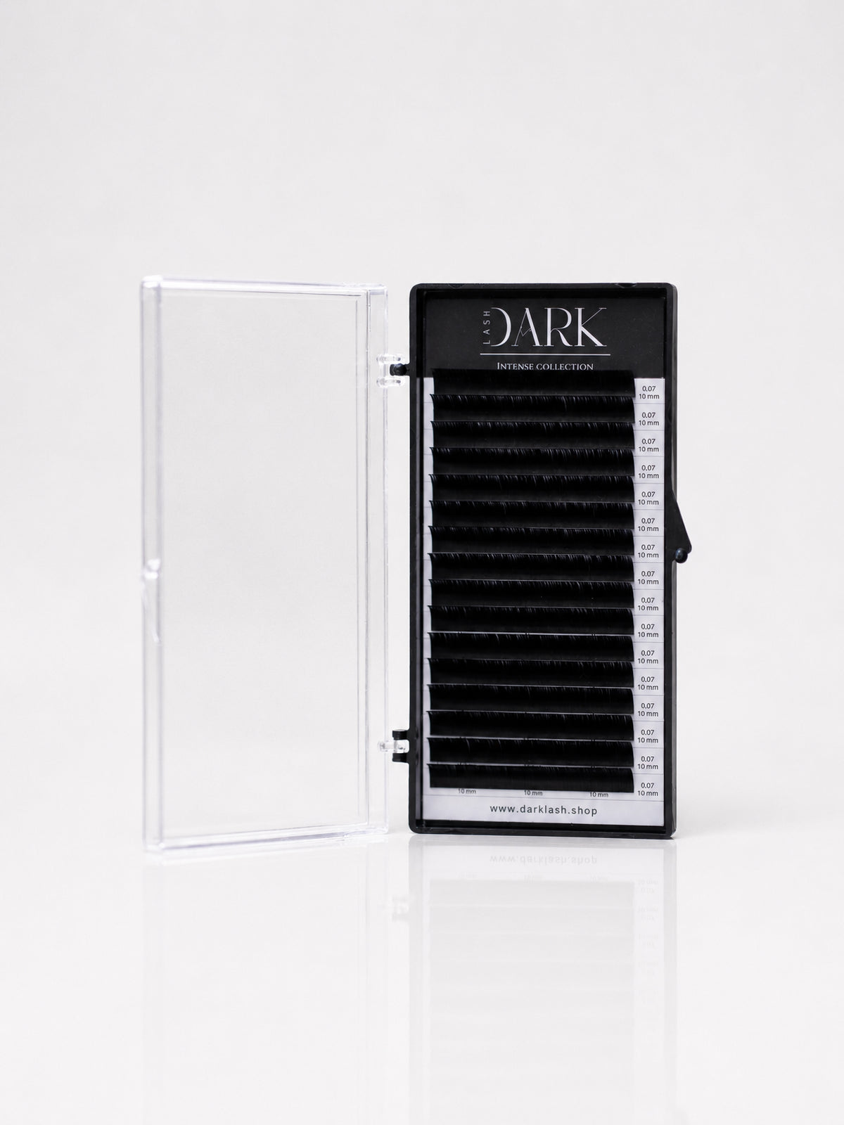 Extensions de cils Cil à Cil 0.15 Darklash - boîte professionnelle de 16 rangées